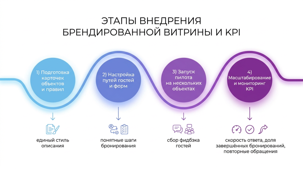 Этапы внедрения брендированной витрины